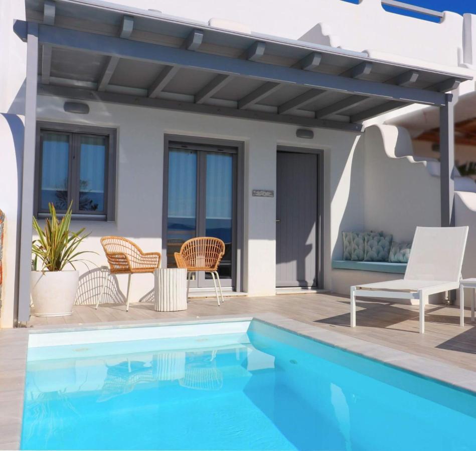 הוילה The Nine Graces - Agia Anna - Option With Private Pool Or Hot Tub מראה חיצוני תמונה